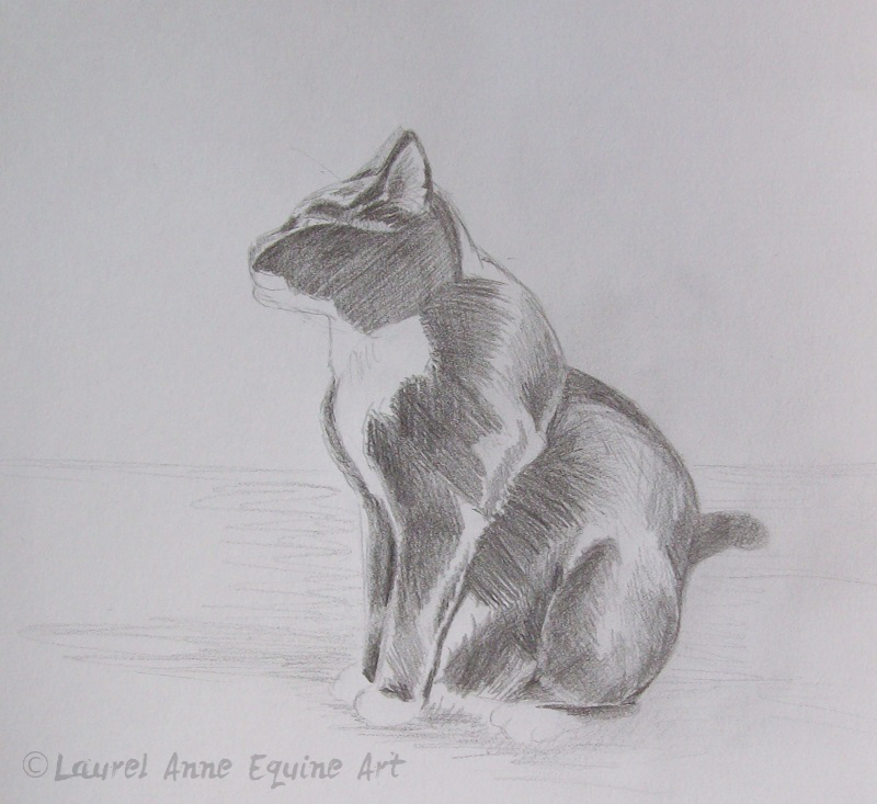 A Pencil Sketch Of A Cat : r/aiArt
